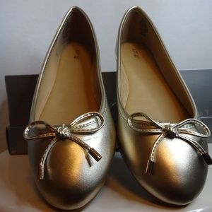 Apt 9 Ballet Flat, AP Delight, Gold, Size 8.5
